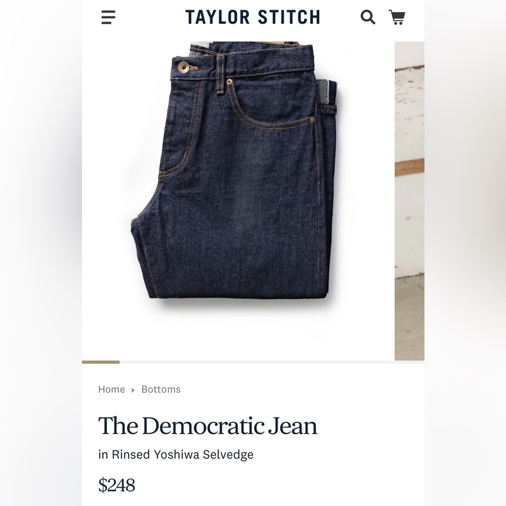 TAYLOR STITCH DEMOCRATIC JEANS